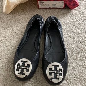 Tory Burch Ballet Flats with silver trim
